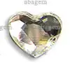 Swarovski 2808 Heart Flat Back Crystal 14 mm