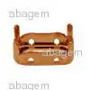 14x10 mm Rose  Gold Platted