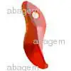 Wave Pendant  Red Magma 19 mm