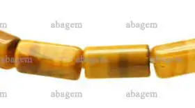 Tiger Eye cylinder 4x8 mm