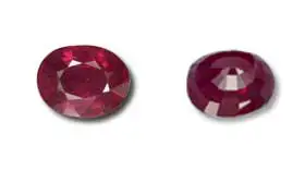 1 ct-Ruby Faceted Gem, Oval shape 6,8 x 5,5 x 3,5 mm