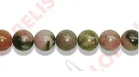 Bande boules de Rodonite de 10 mm de diamètre