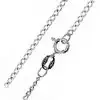 Rhodium silver chain of 45 cm and 1.85 mm thick