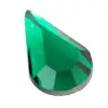 Swarovski 2300 Drop Flat Back Emerald