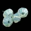 Bicones White Opal 6 mm