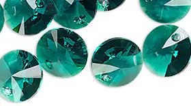 Swarovski 6428 Xilion pendant emerald 6 mm