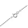 Ball Silver chain of 45 cm and 1,0 mm diameter