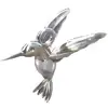 Charm silver bird hummingbird