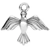 Charm pendant silver dove of peace