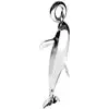 Charm pendant Penguin in silver 