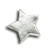 Estrella plata 11 mm hueco 5 mm