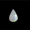Opalo blanco talla pera de 8,5 x 6,0 mm de 0.51 kilates