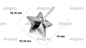 Pendiente Estrella 10 mm Swarovski 4745