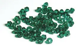 Bicones Emerald 8 mm